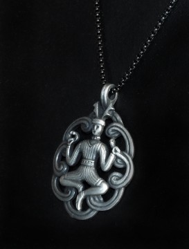 Keltisk amulett Cernunnos laget av tinn
